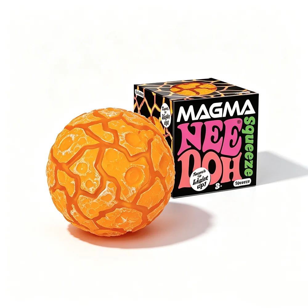 New Product NeeDoh Glitter Magma Ball Crunch Crunch Stress Relief Toy Squeeze Toy Nice Cube Sensory Toy for Adults gifts