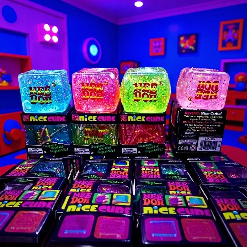 NEEDOH Maltose Glow in the Dark Ice Cube Squishy