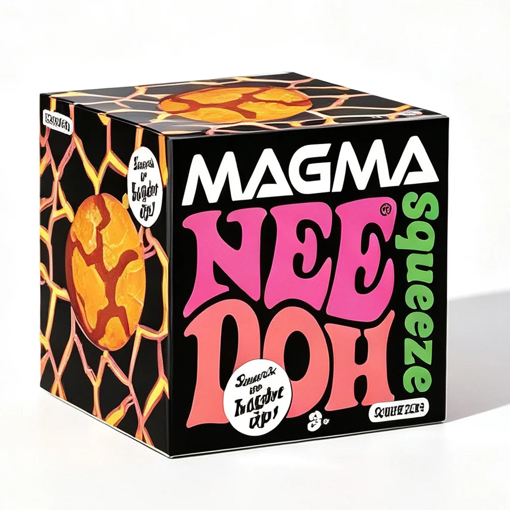 New Product NeeDoh Glitter Magma Ball Crunch Crunch Stress Relief Toy Squeeze Toy Nice Cube Sensory Toy for Adults gifts