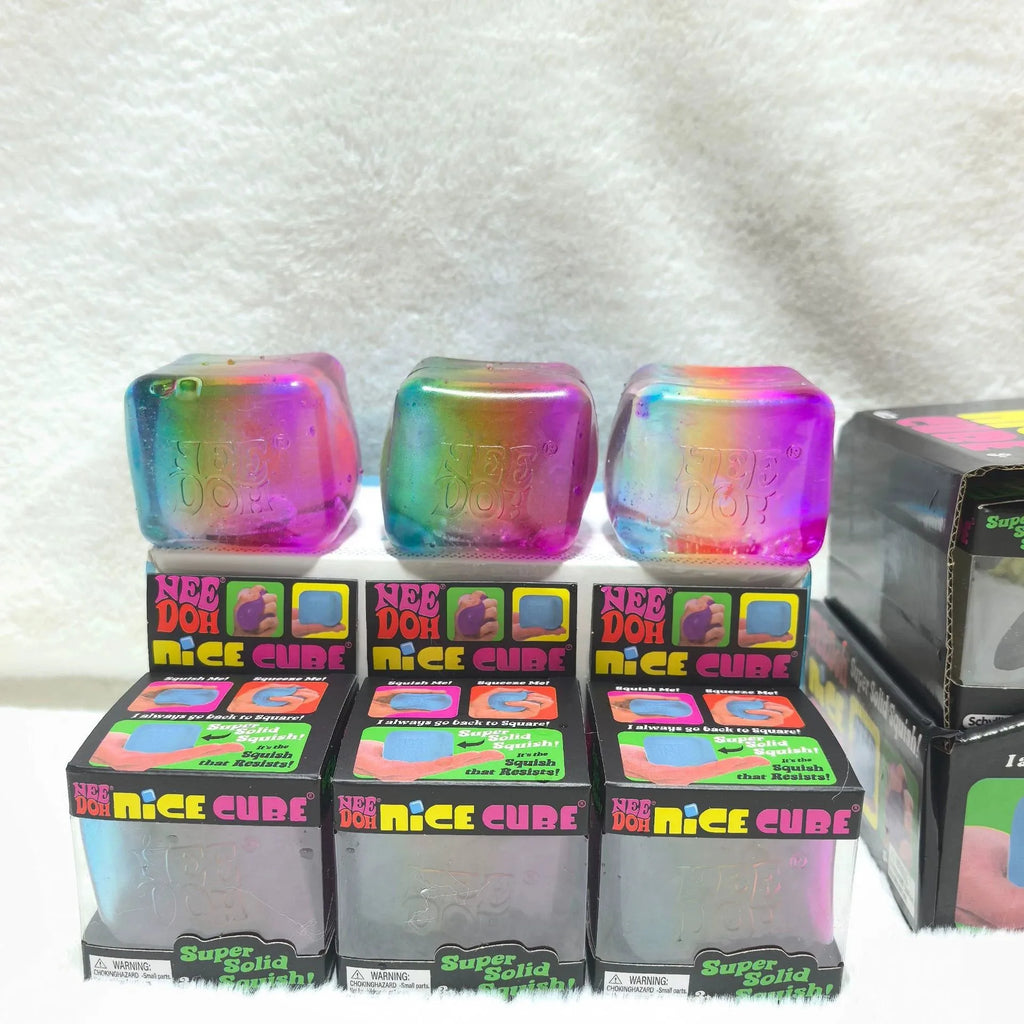 Schylling NeeDoh Rainbow Cube Squishy Blind Box Toy CubeStress