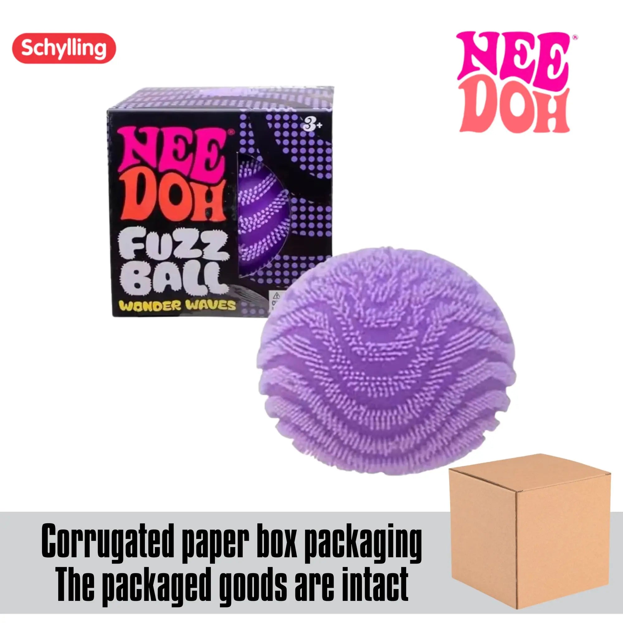 4 Pack Needoh Cool Cat Squishy Toys Slow Rise Stress Relief Ball Sensory