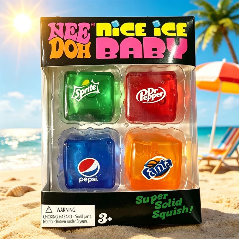 Squishy Schylling NeeDoh Nice Cube Sensory Squeeze Toy Super Squish