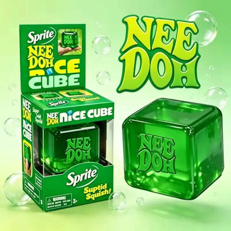 Schylling Nee Doh Nice Cube Soda Color Needoh Soft Squish Toy Stress Relief Surprise Gift With Color Box