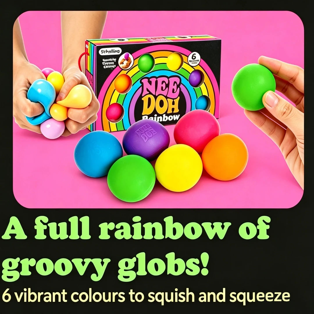 Schylling Needoh Rainbow Teenie Stress Ball