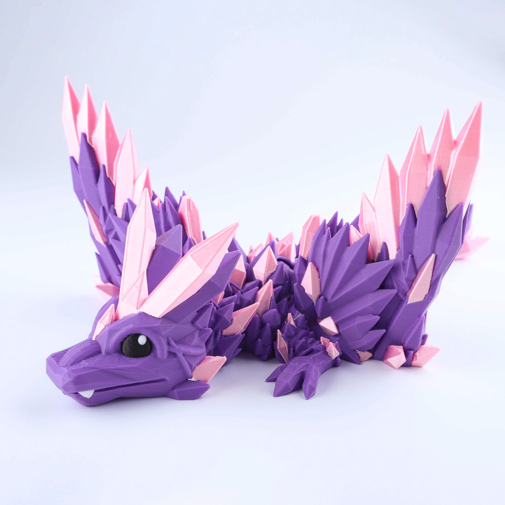 Crystal Wing Baby Dragon Fidget Toy – Articulated Fantasy Desk Toy Gift