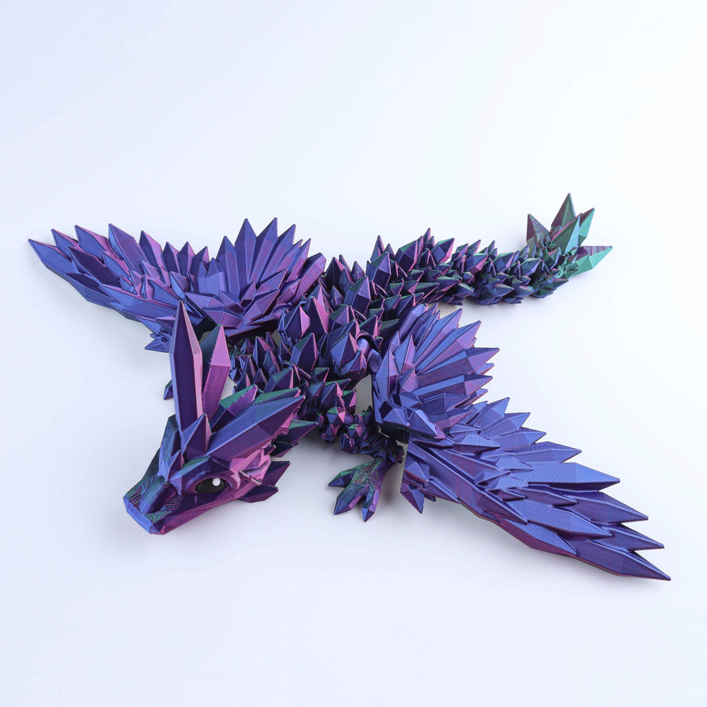 Crystal Wing Baby Dragon Fidget Toy – Articulated Fantasy Desk Toy Gift