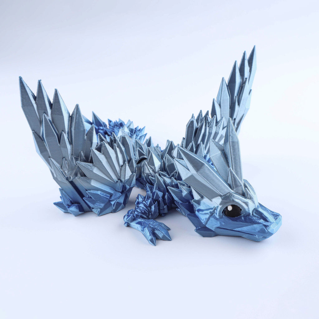 Crystal Wing Baby Dragon Fidget Toy – Articulated Fantasy Desk Toy Gift