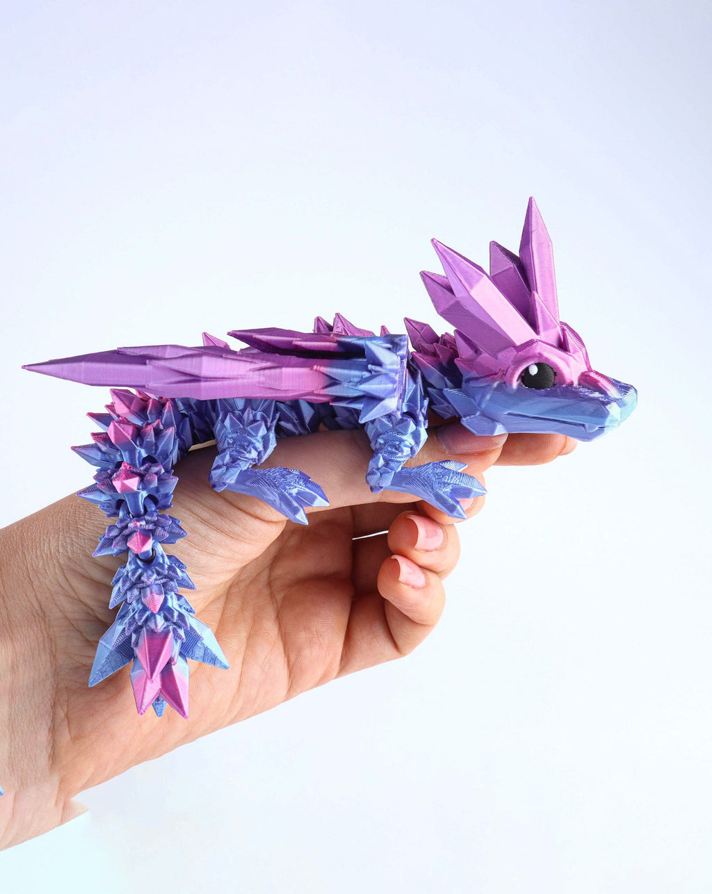 Crystal Wing Baby Dragon Fidget Toy – Articulated Fantasy Desk Toy Gift