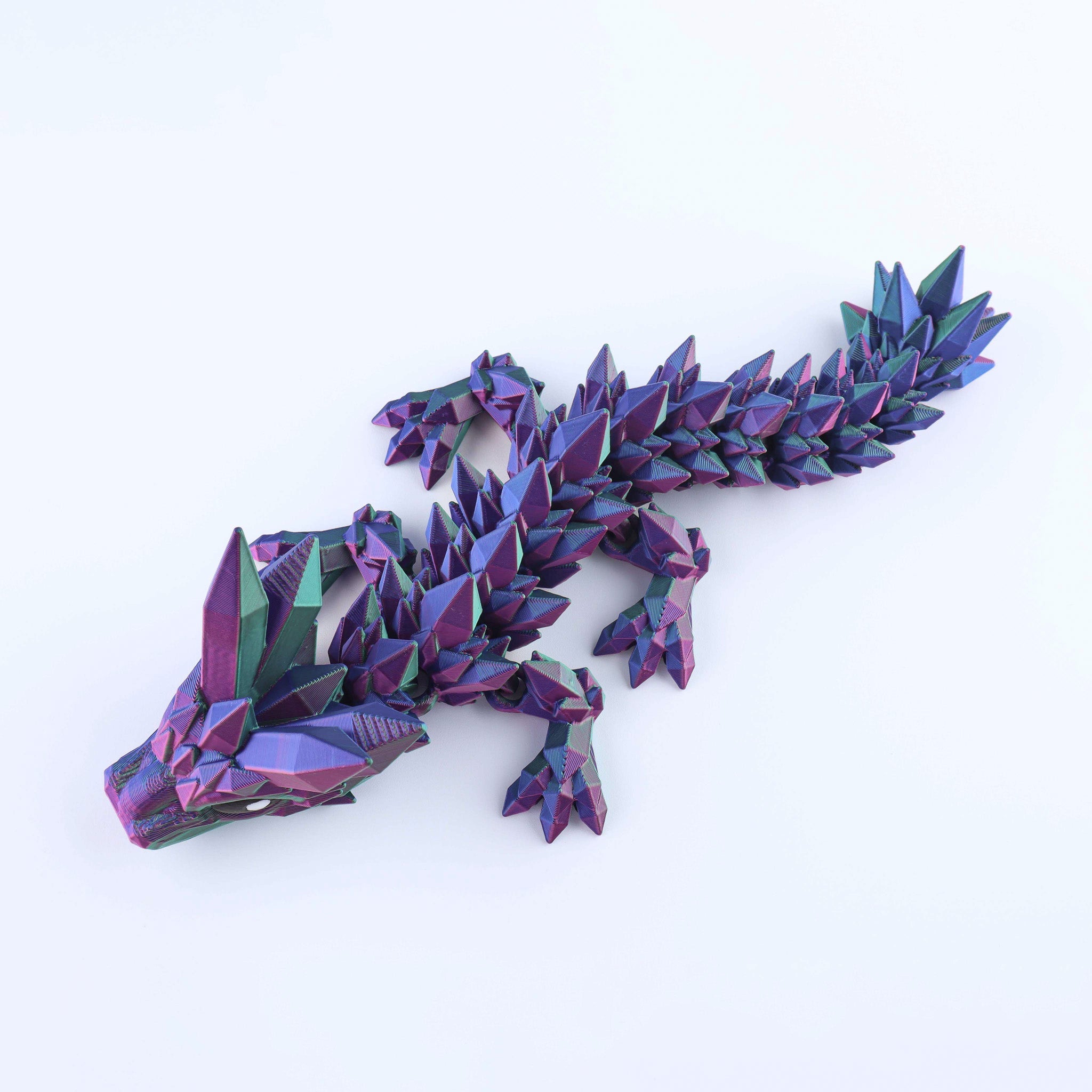 Crystal Baby Dragon Fidget Toy – Articulated Fantasy Desk Toy Gift