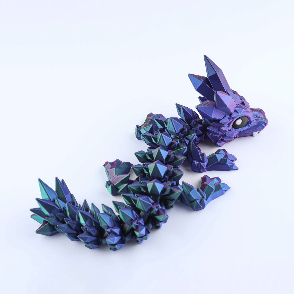 Crystal Baby Dragon Fidget Toy – Articulated Fantasy Desk Toy Gift