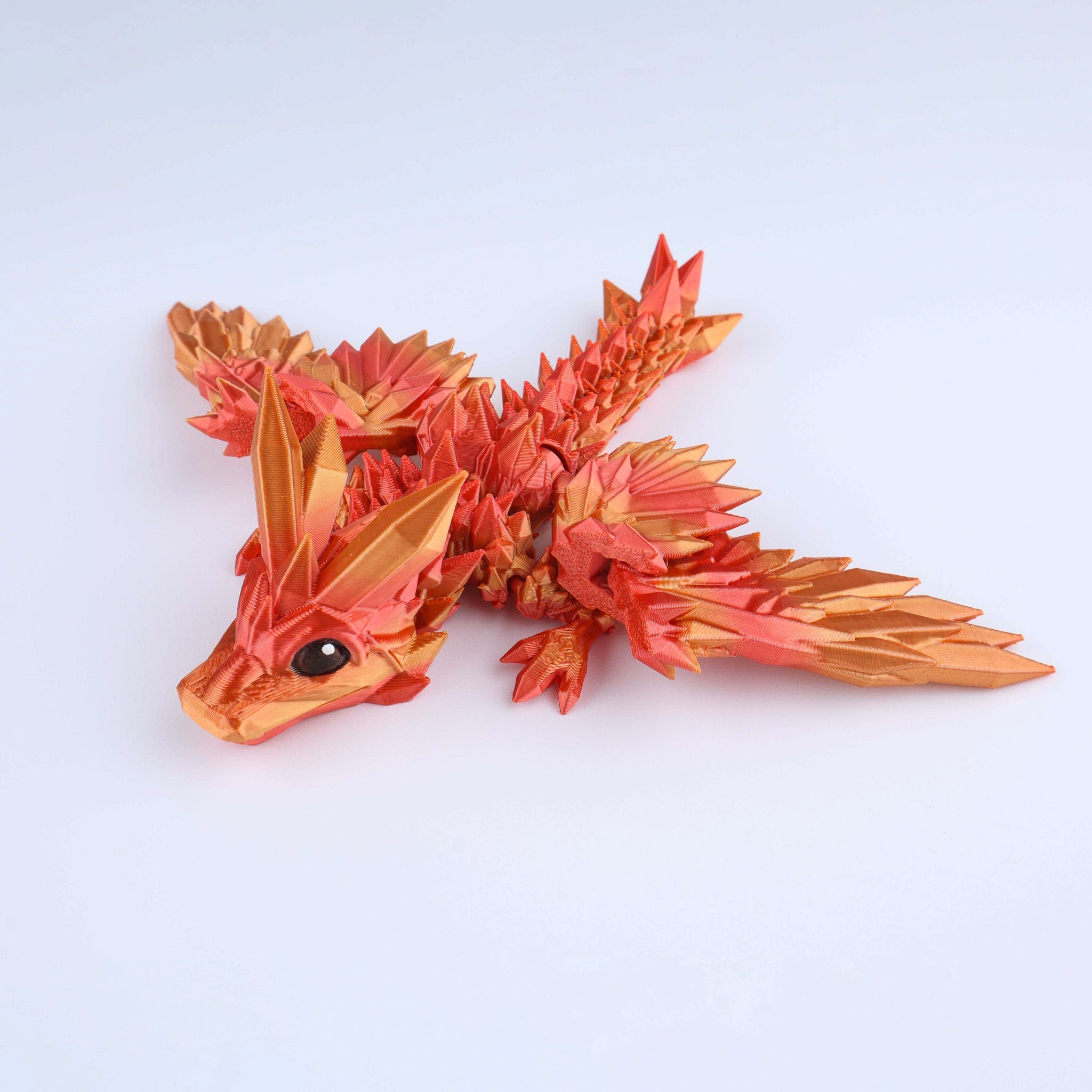 Crystal Wing Tadling Dragon Fidget Toy – Articulated Fantasy Desk Toy Gift