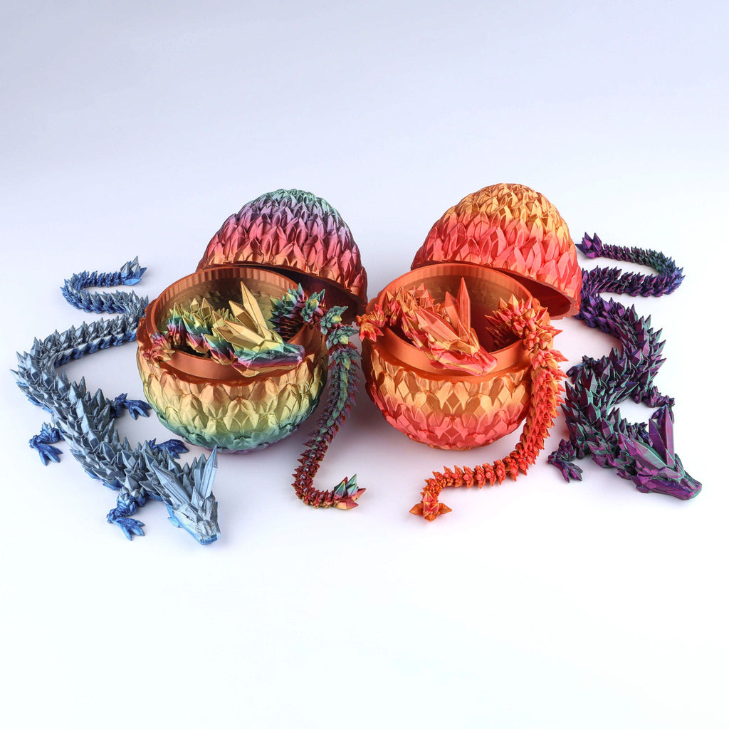 Crystal Dragon Fidget Toy – Articulated Flexible Desk Toy Gift
