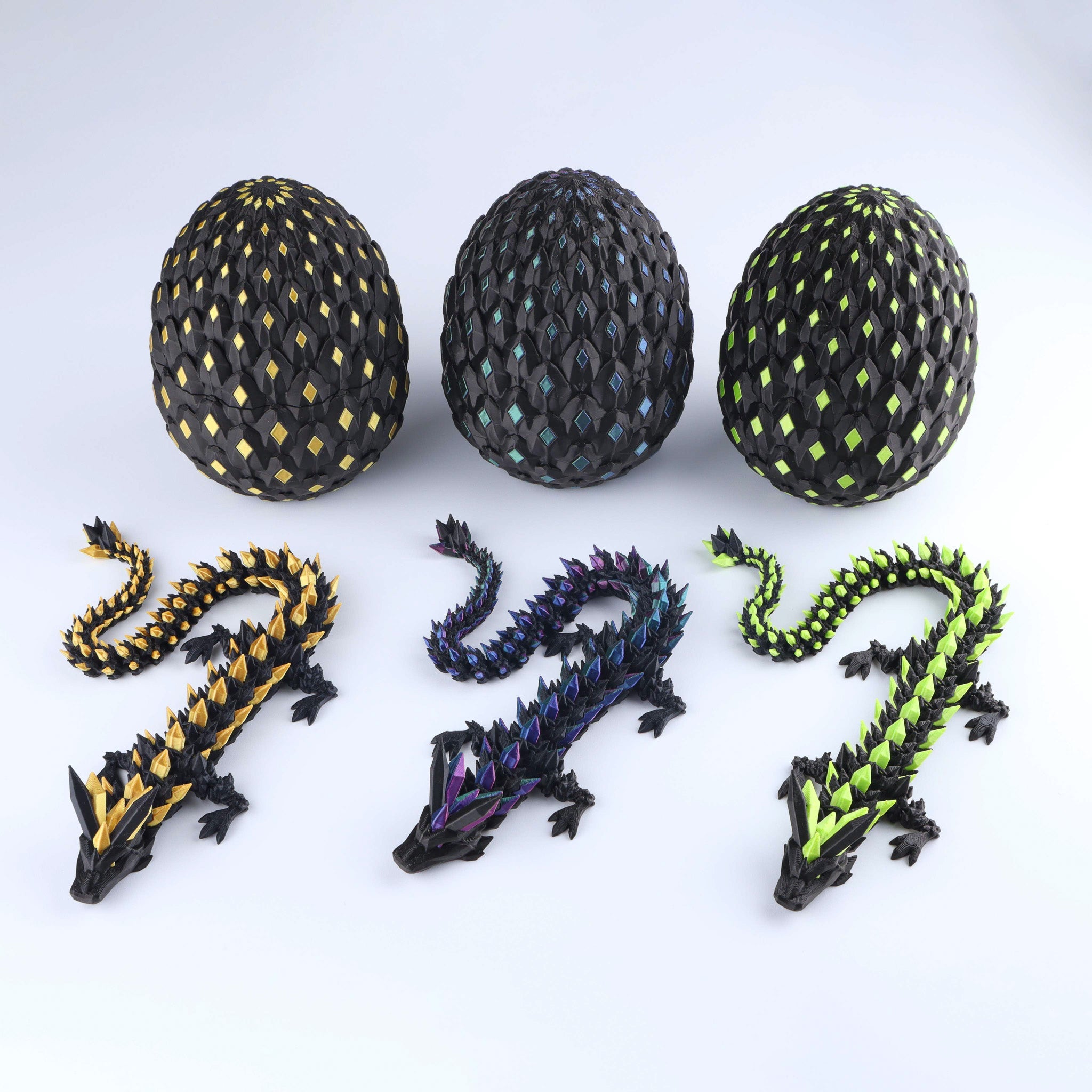 Crystal Dragon Fidget Toy – Articulated Flexible Desk Toy Gift