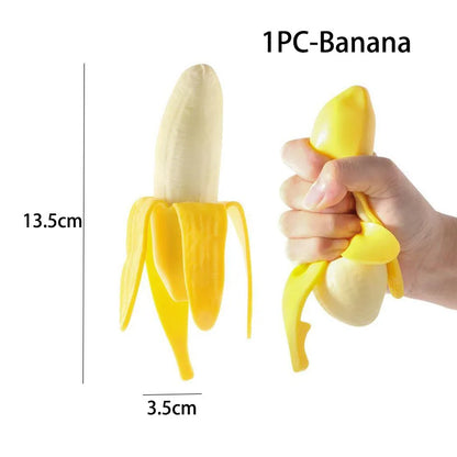 Fruit Squishy Stress Relief Toy | Soft Sensory Fidget Toy Set
