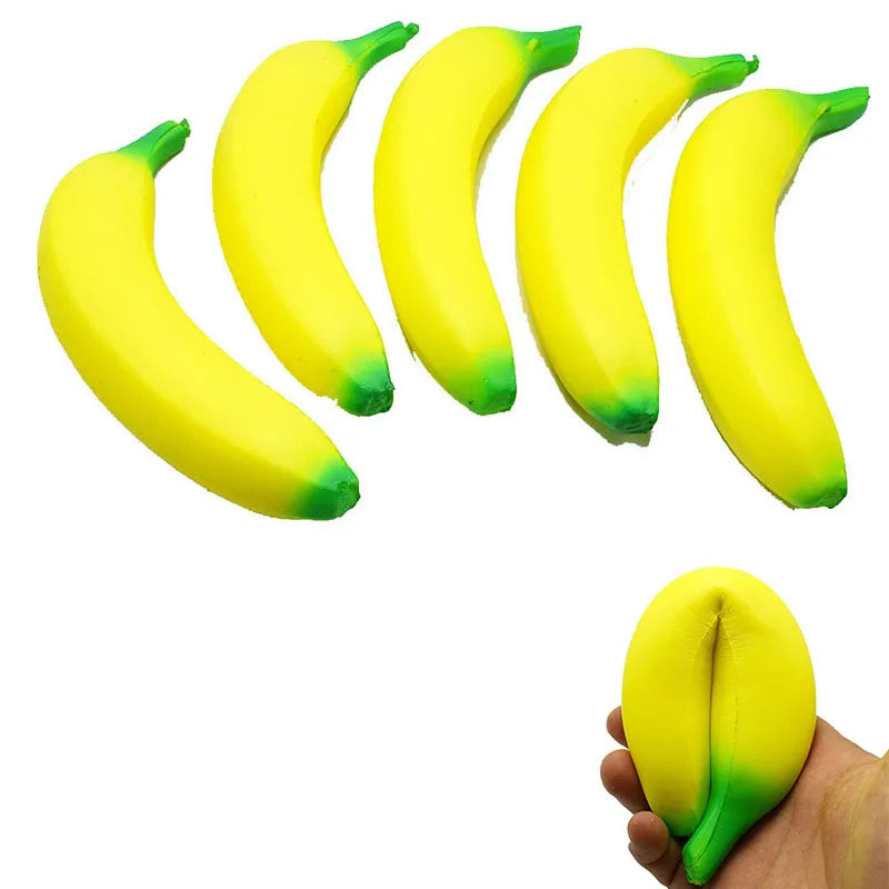 Jumbo Squishy Banana Stress Toy | Slow Rising