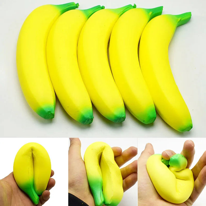 Jumbo Squishy Banana Stress Toy | Slow Rising