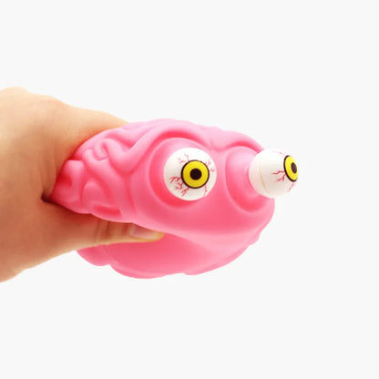 Flippy Brain Squishy Eye Popping Fidget Toy | Stress and Anxiety Relief Squeeze Ball