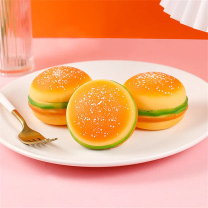 Fun Hamburger Stress Ball | Squishy Fidget Toy for Anxiety Relief