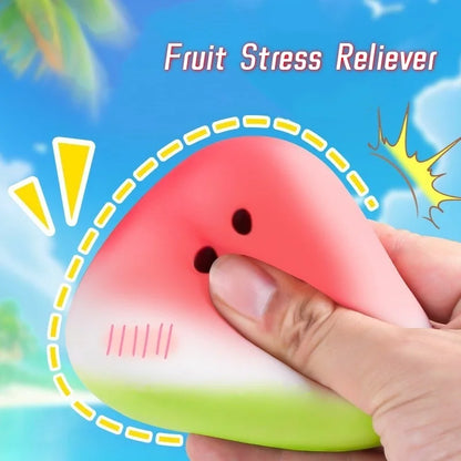 Watermelon Squishy Fidget Toy | Slow Rising Fruit Stress Reliever for Kids and Adults