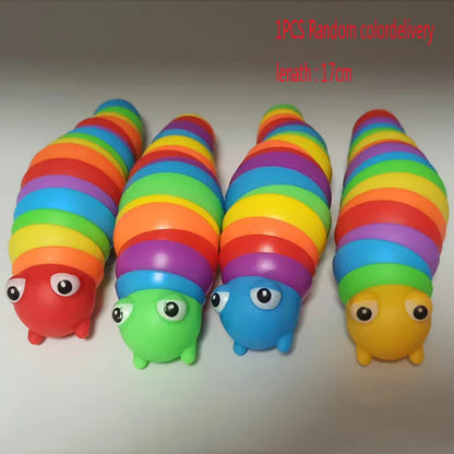 Stress Relief Fidget Slug Toy | Anxiety Sensory Toy for Adults and Kids