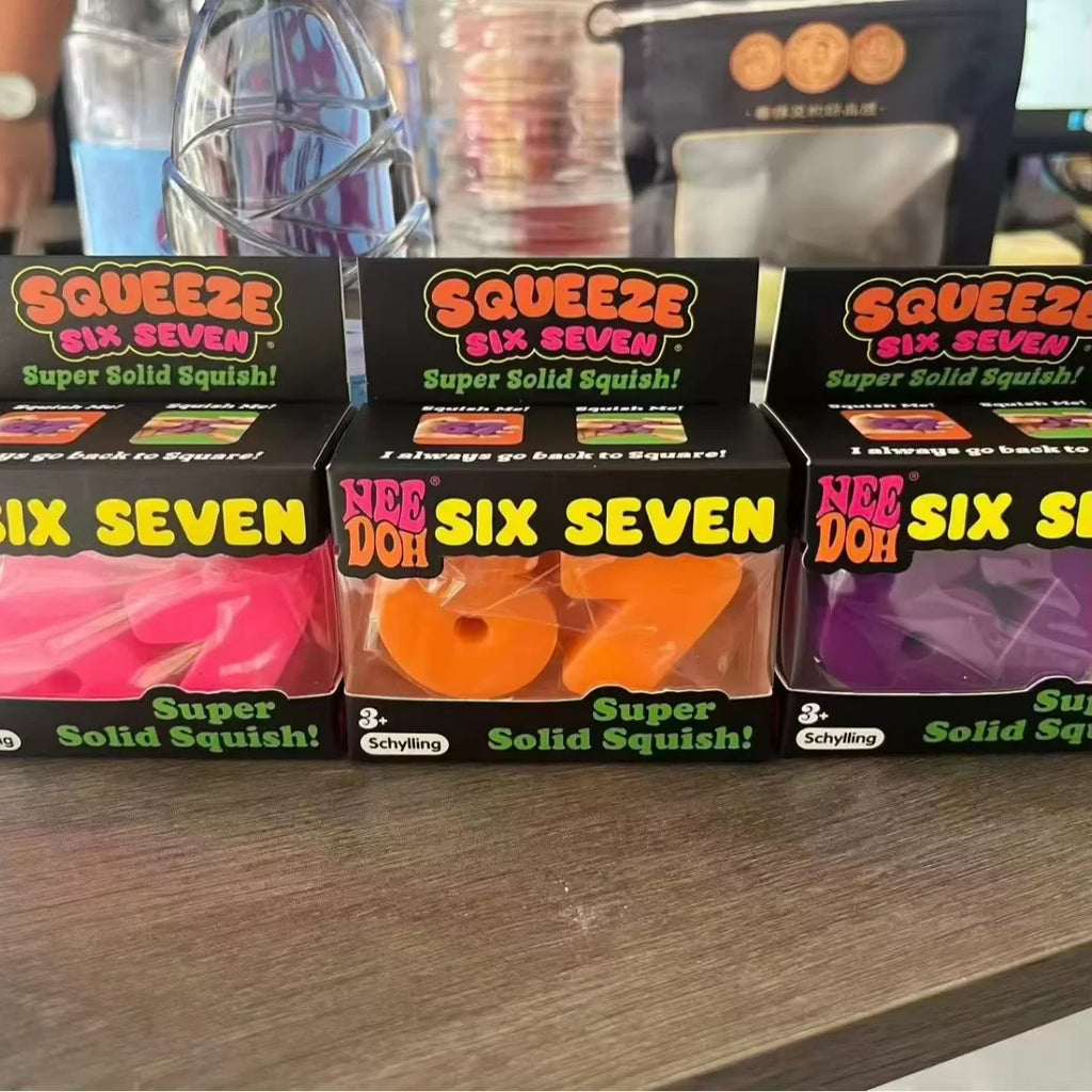 New Schylling Needoh Six Seven Squishy Stress Toy Glow In The Dark Slow Rebound Sensory Glitter Pressure Relief For Adults gifts