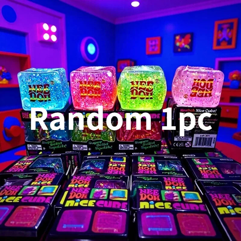 NEEDOH Maltose Glow in the Dark Ice Cube Squishy