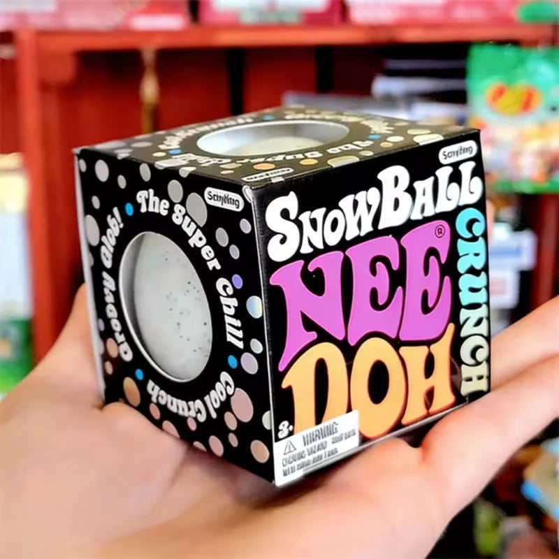 New Product NeeDoh Snow Ball Crunch Snow Ball Crunch Stress Relief Toy Squeeze Toy Nice Cube Sensory Toy for Adults gifts