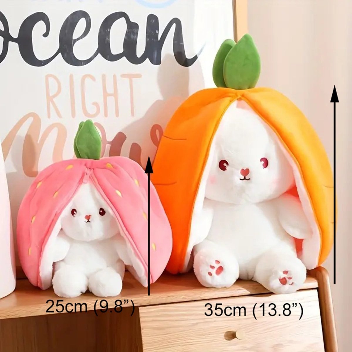 Reversible Strawberry Bunny