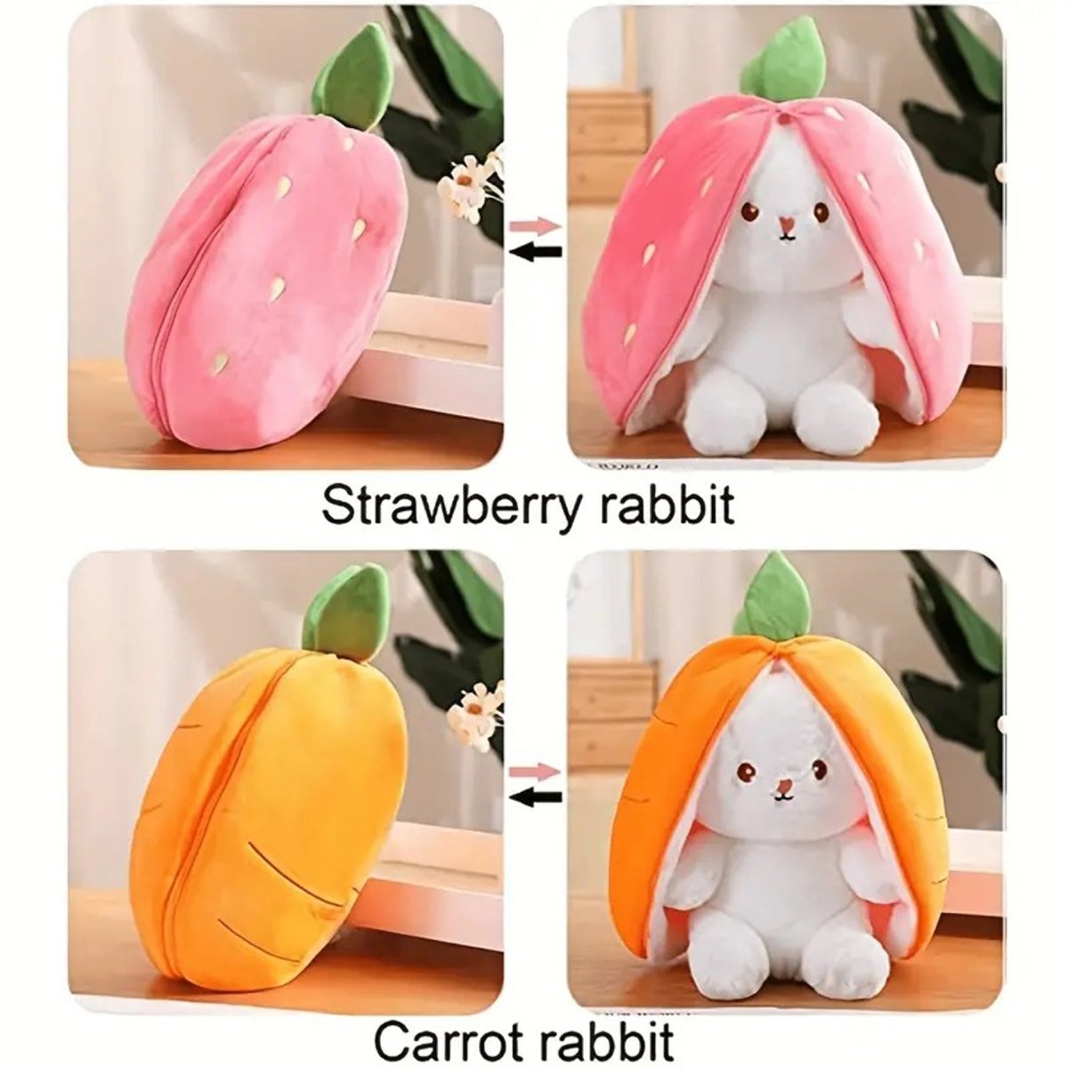 Reversible Strawberry Bunny