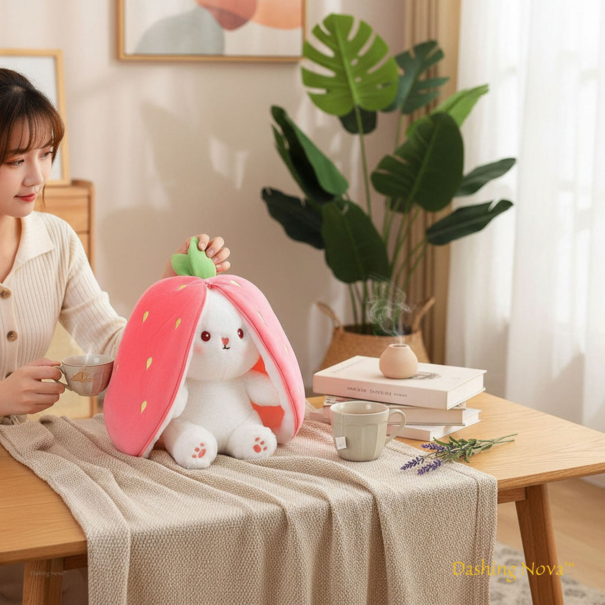Reversible Strawberry Bunny