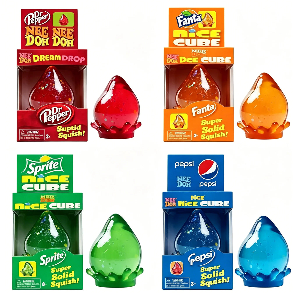 New Needoh Dreamy Water Drop Marbled Cube Malt Sugar Squish