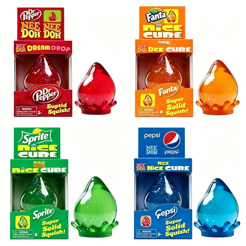 New Needoh Dreamy Water Drop Marbled Cube Malt Sugar Squish