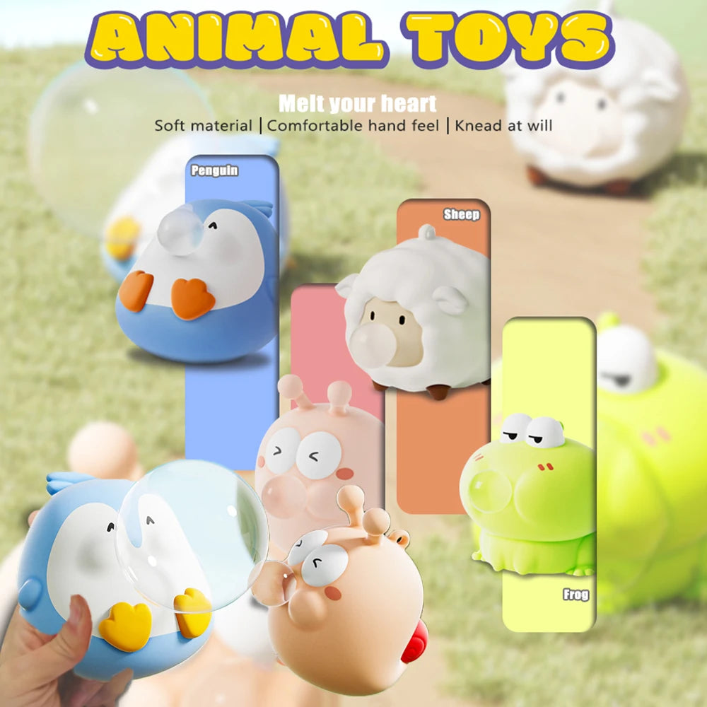 Cute Animal Spitting Bubbles